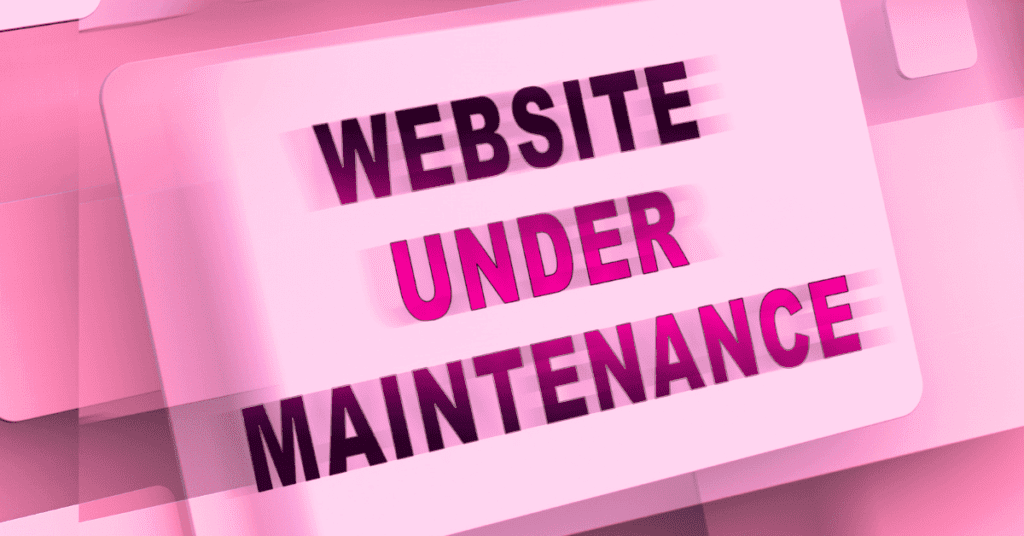 Do WordPress Sites Need Maintenance? 2 WordPress website maintenance and stock photo of a website under maintenance.