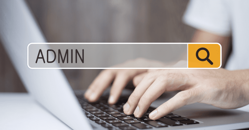 How to Find WordPress Admin URL from Database 4 A person typing on a laptop accessing the WordPress admin interface.