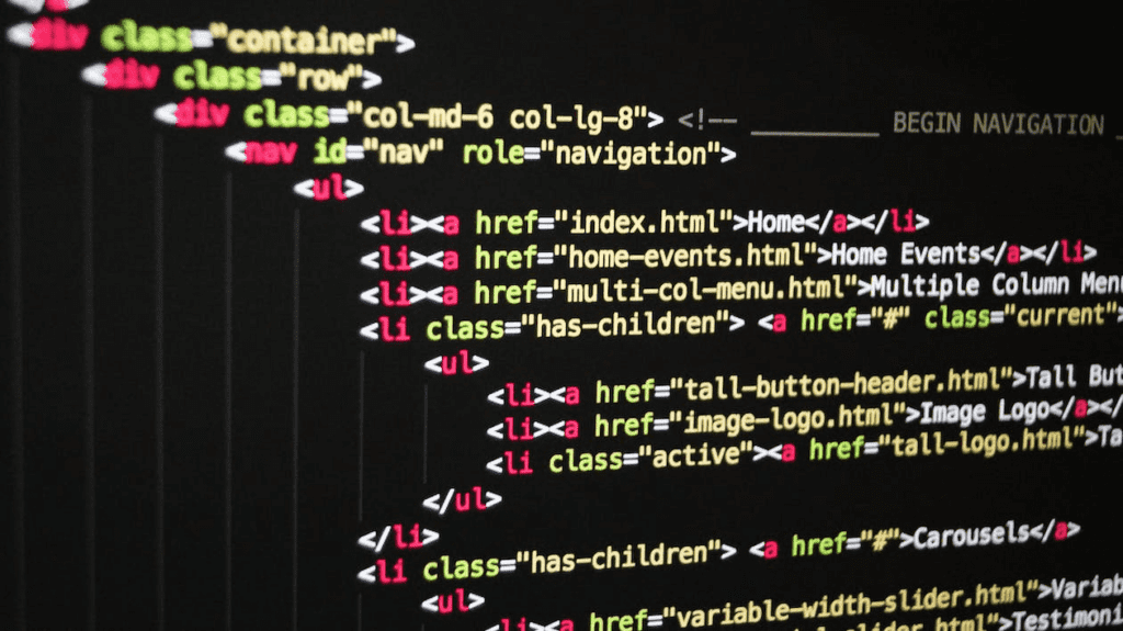 Create a Stunning Website using the WordPress HTML Editor Plugin. 4 HTML code displayed on a computer screen using an HTML editor plugin.