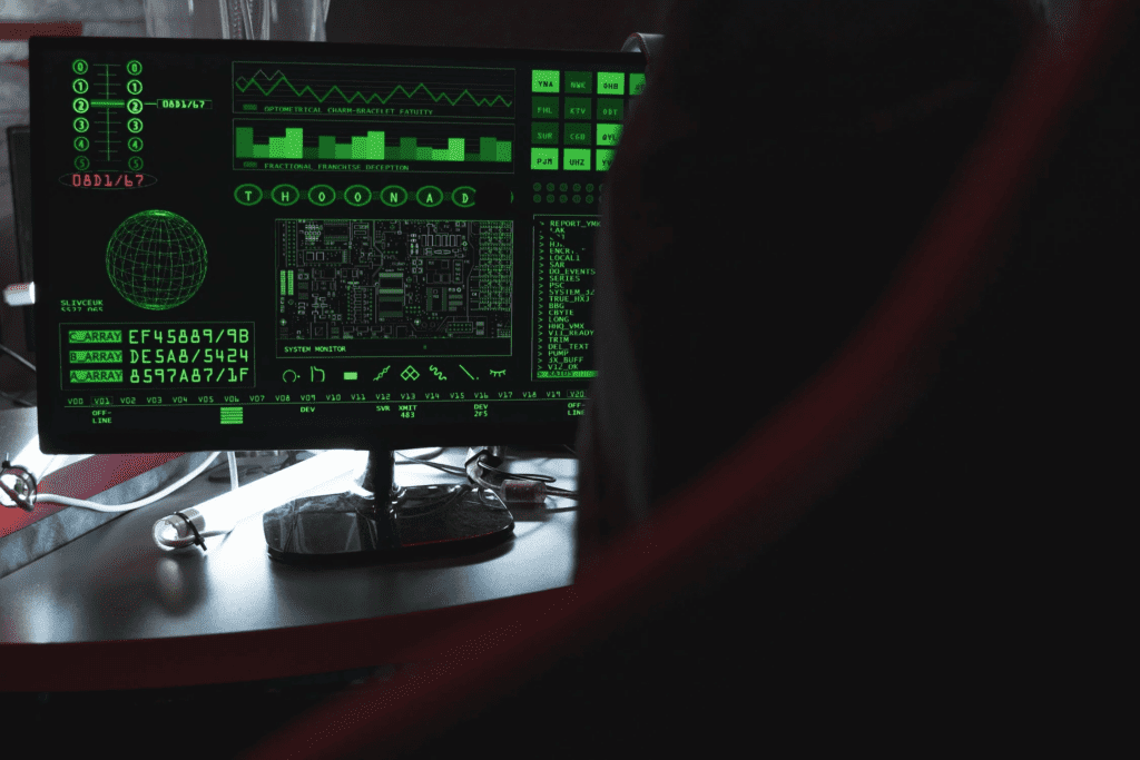 Understanding WordPress XML-RPC Attacks and How to Stop Them 4 A person defending against WordPress XML-RPC Attacks at a desk with a computer screen.
