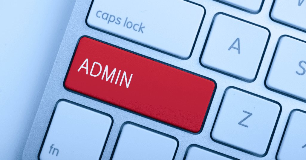 How to Find WordPress Admin URL from Database 2 A red button labeled "admin" on a WordPress website.